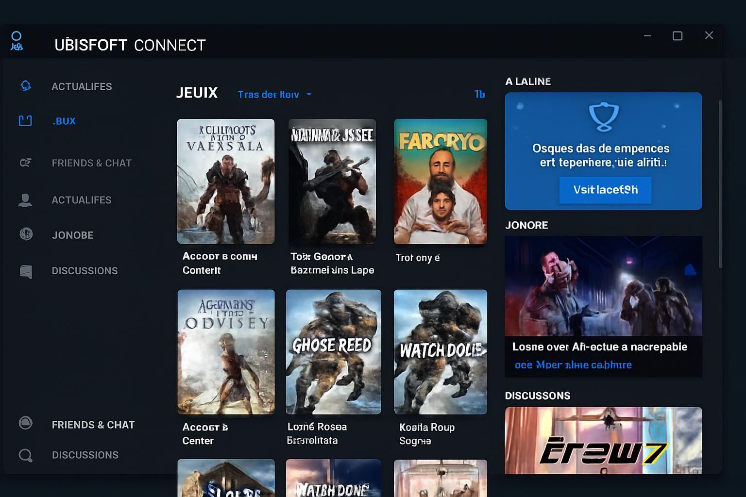 Téléchargez Uplay (Ubisoft Connect) pour PC, la plateforme officielle pour gérer vos jeux Ubisoft, accéder aux exclusivités et profiter de mises à jour en toute simplicité.