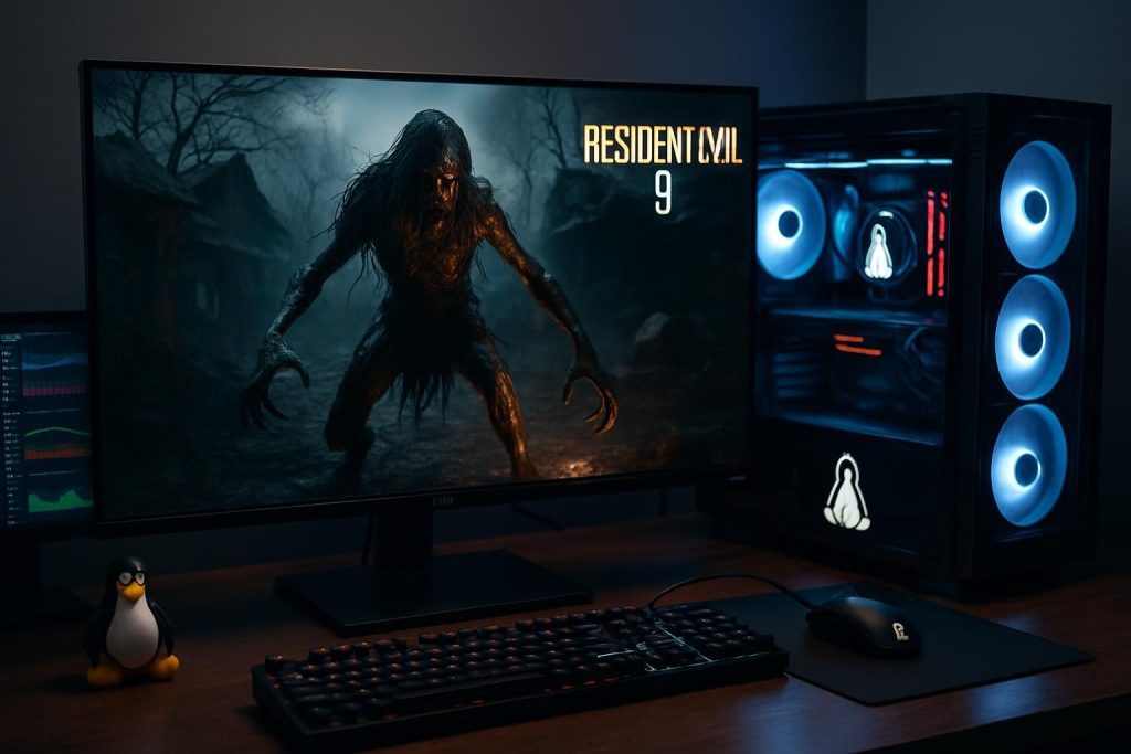 Découvrez le benchmark de Resident Evil 9 sur Linux et profitez de performances impressionnantes atteignant 145 fps pour une expérience de jeu fluide et immersive.
