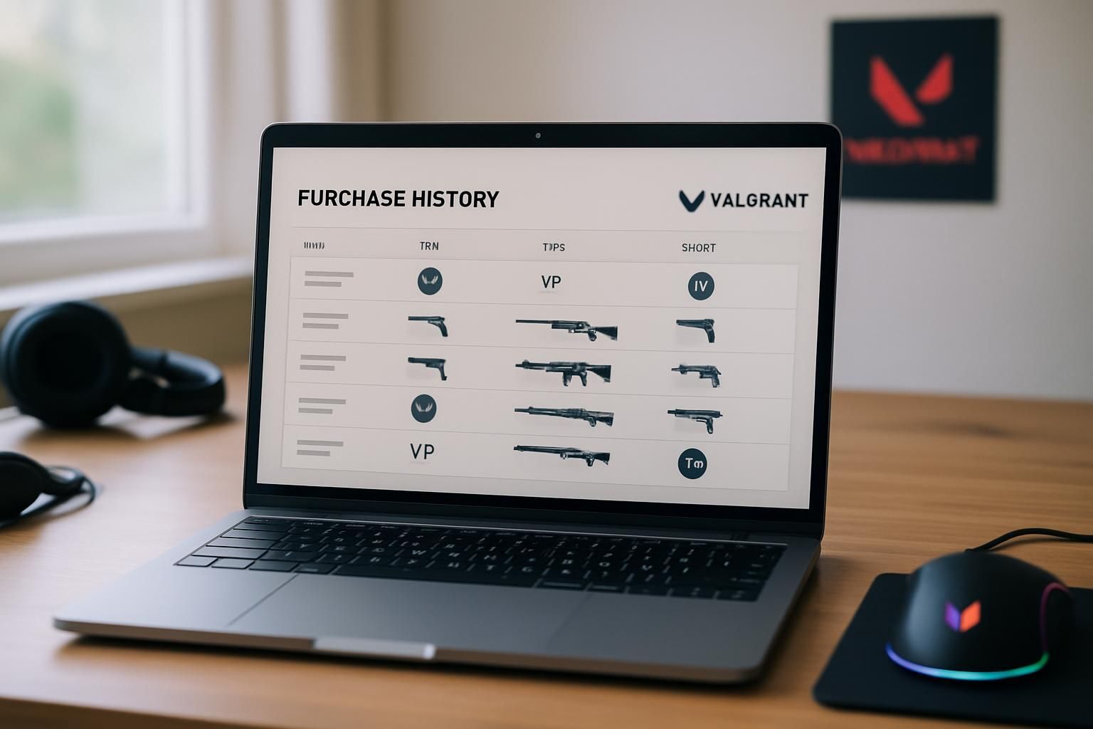 Découvrez comment consulter facilement votre historique d'achat sur Valorant pour suivre vos dépenses et vos acquisitions dans le jeu.